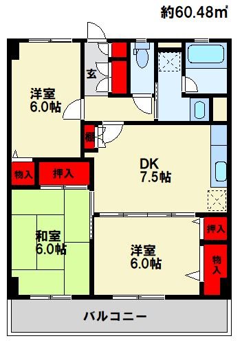 コーポエム 101号室 間取り