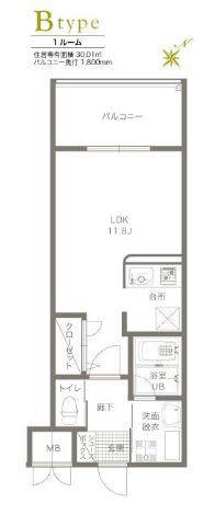 エトゥール山王公園 間取り