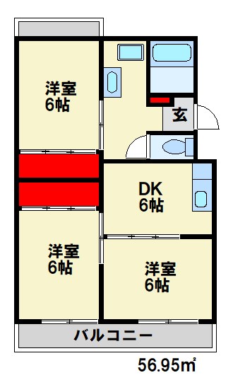 大西コーポラス 間取り図