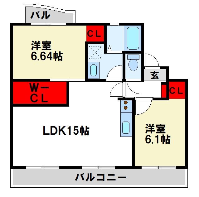 サンシティ都府楼 間取り図