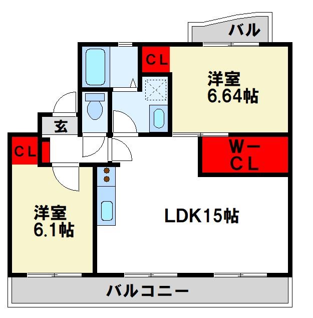 サンシティ都府楼 間取り図