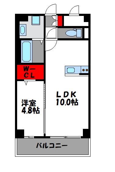 エルヴィータ箱崎 501号室 間取り