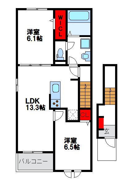 メゾン・ド・ファミーリエⅠ 間取り図