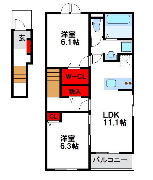 メゾン・ド・ファミーリエⅡ  間取り図