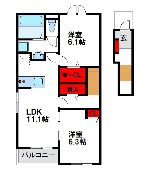 メゾン・ド・ファミーリエⅡ  間取り図