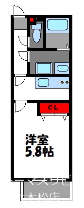 アップベル 203号室 間取り