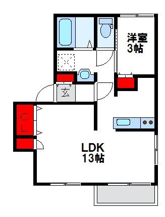 シャングリラⅠ番館 201号室 間取り