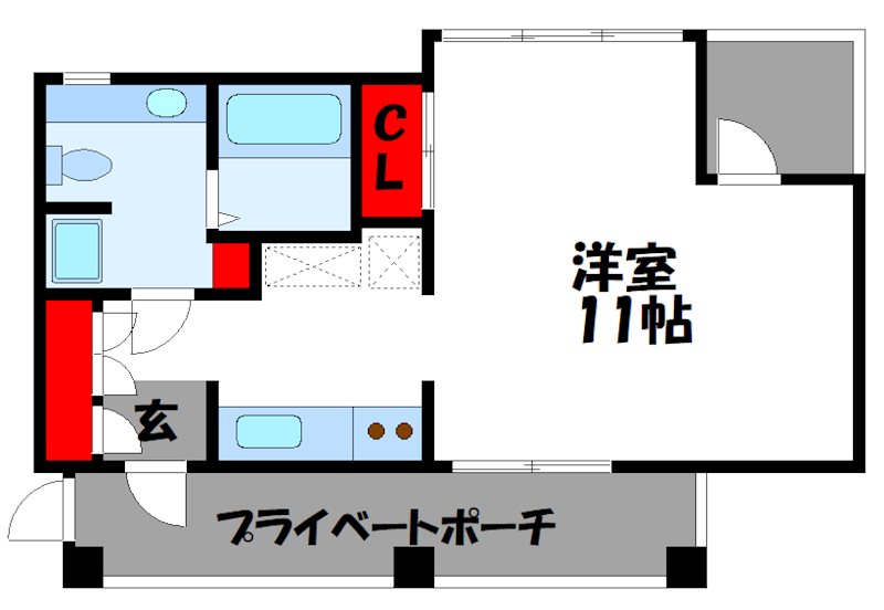 サンリバーハウス 102号室 間取り