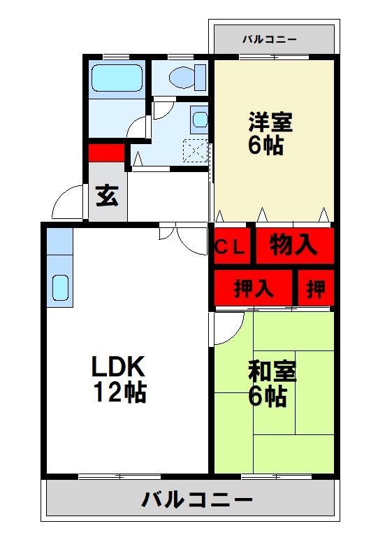 コーポラス松島 間取り図