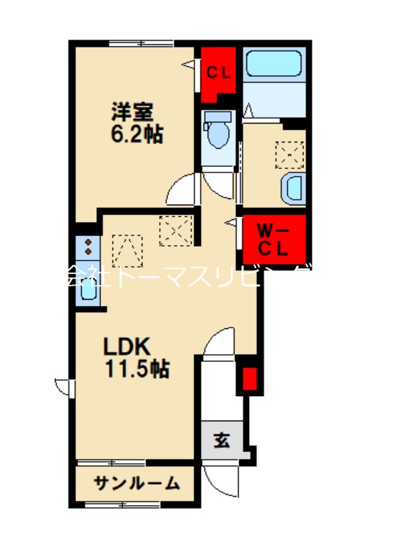 アトレ真木Ⅰ 間取り
