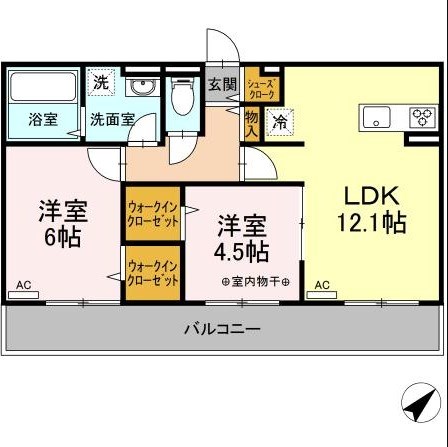 D-room香住ヶ丘Ⅱ 間取り