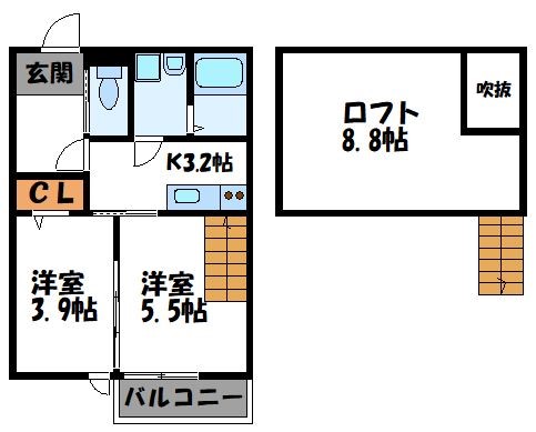 アドバンス野芥駅前 間取り
