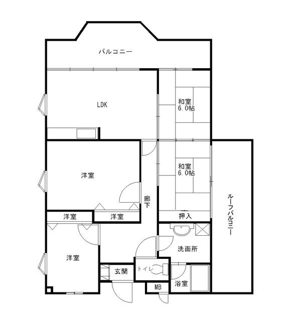 テラスハウゼェ小笹 間取り図