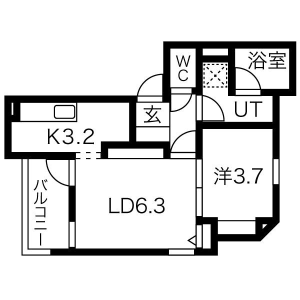 グランメゾンJR二日市西 間取り