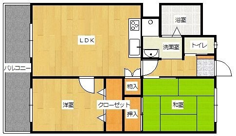 ビレッジ城月 間取り図