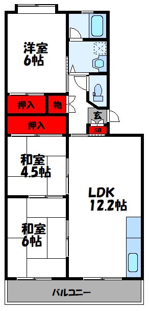 エクセレント塩浜 間取り図