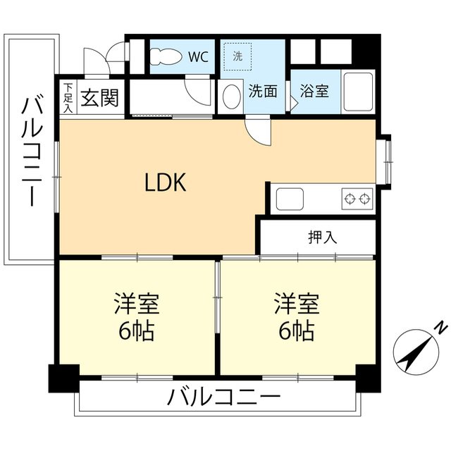 メゾンドール桜坂 間取り図