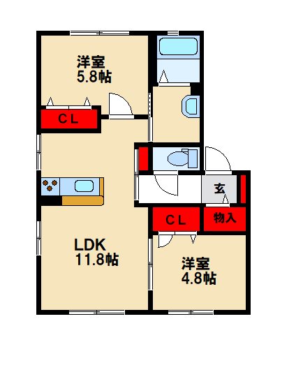 バリュージュシオン 間取り図