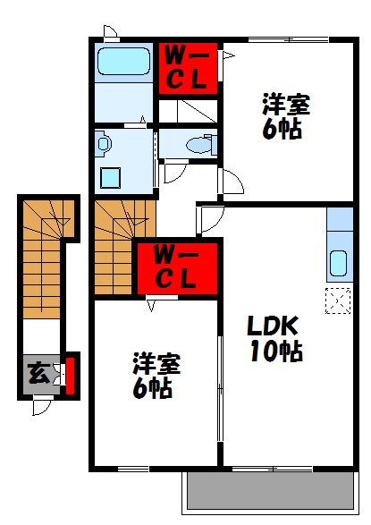 シーサイドＦメゾン 203号室 間取り