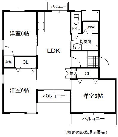 ホワイトハウス干隈 間取り