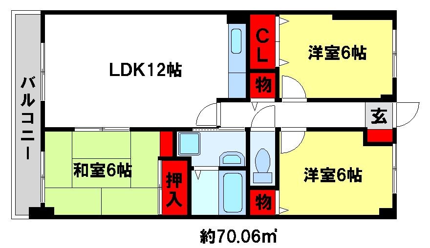 サンフォーレ舞音 間取り図