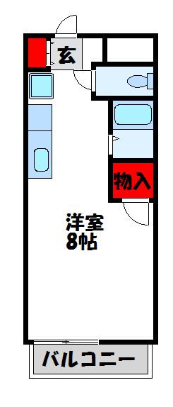 サンフィールドⅡ古賀 506号室 間取り