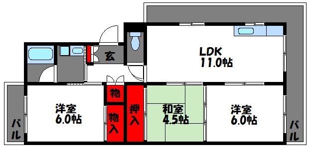 アーバン本郷 間取り図