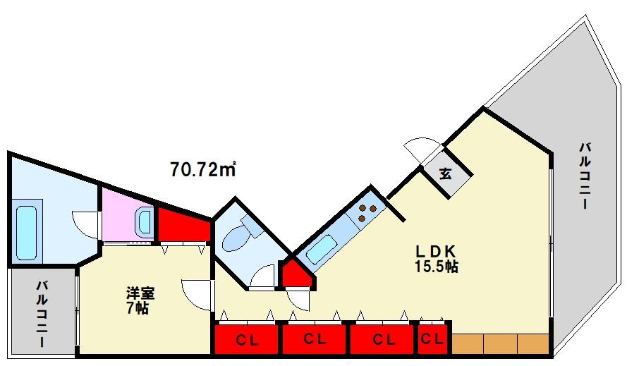 メモリープラザ大橋 間取り図