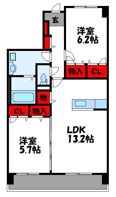 アルビオン 302号室 間取り
