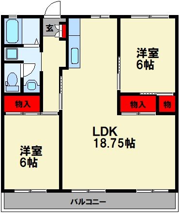 シャトー水江 間取り
