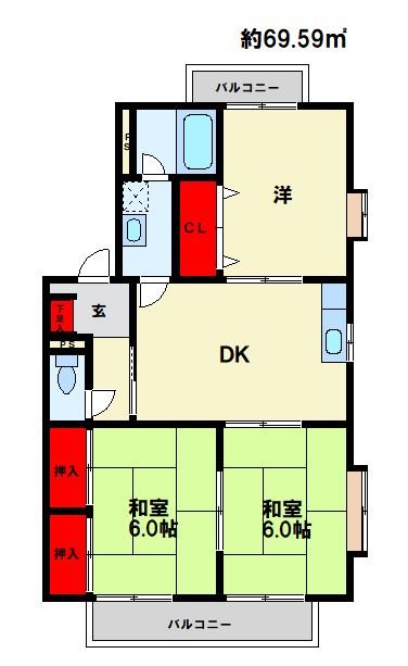 プラムハイツ 間取り図