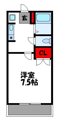 ニューサンコーポ 110号室 間取り