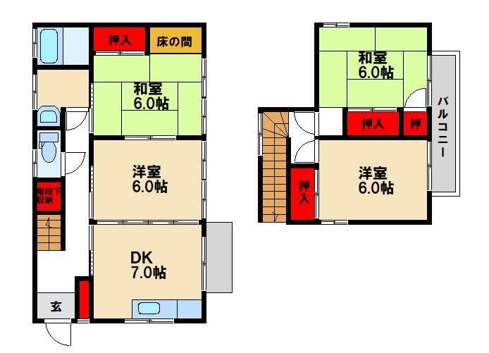 池田貸家２号 間取り