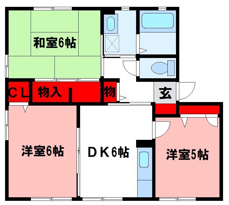 ハピネス国分 間取り図