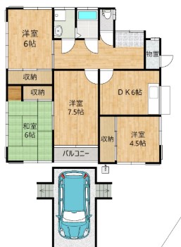 青山1丁目戸建 間取り図
