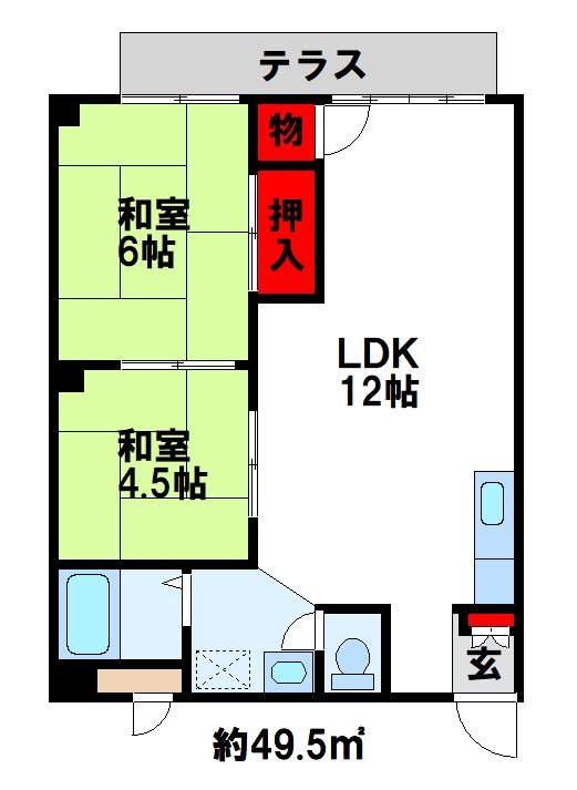 コーポ中島 間取り