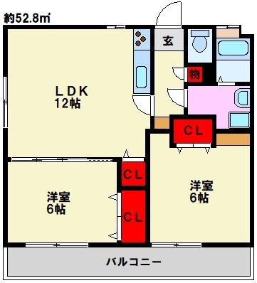 グランドハイツ高木 間取り図