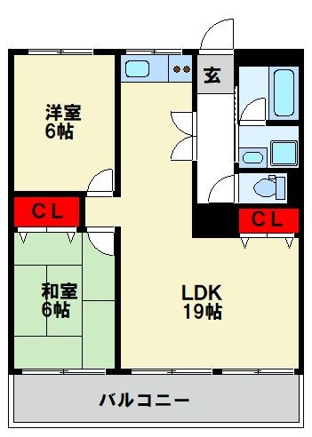 オヌキ新博多ビル 間取り図