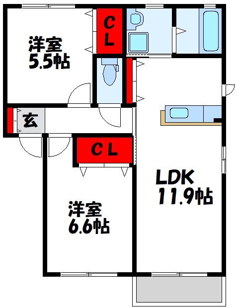 山茶花Sue  A棟  間取り