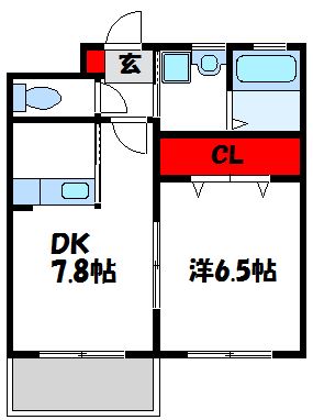 ブリッジハウスⅡ 102号室 間取り