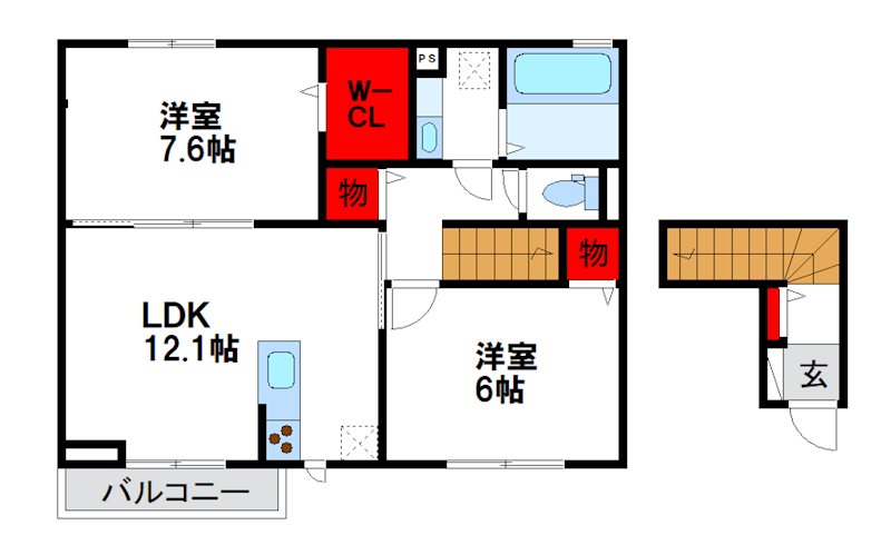 TORISIA花見が丘 203号室 間取り