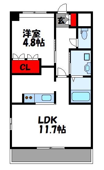 201号室 間取り
