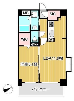 ＹＳマンション弐番館  303号室 間取り