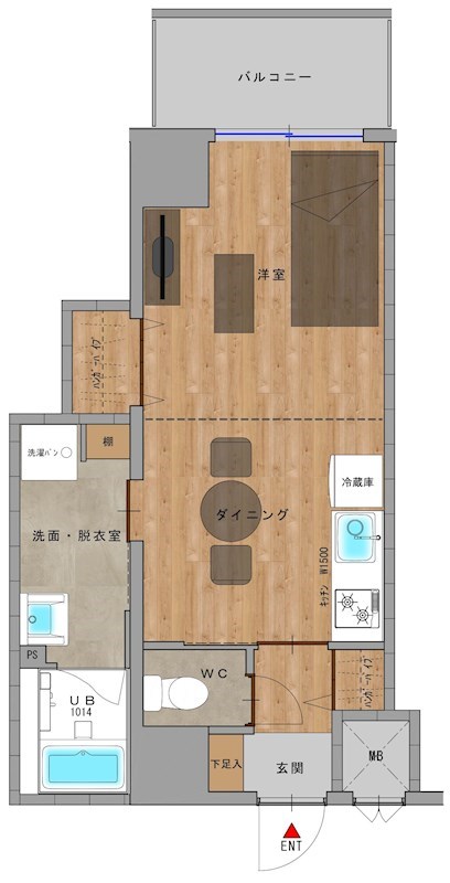 アクエルド城南 間取り図