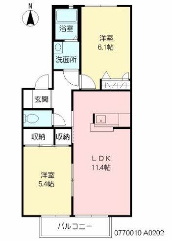 シティハイム大橋 間取り図