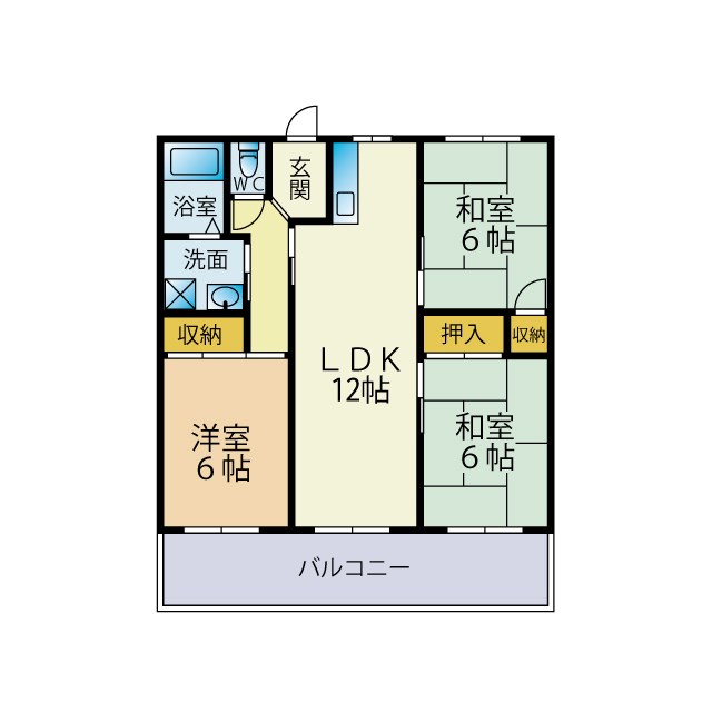 ガーデンライフ石橋 間取り図