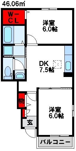 CROWN　VILLA　Ⅲ   間取り