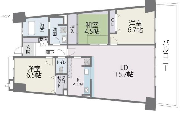 福岡県福岡市東区香椎照葉３丁目 間取り