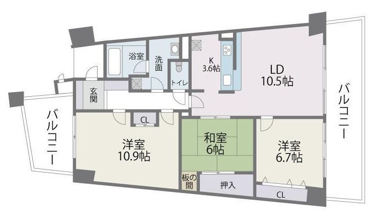 福岡県福岡市東区香椎照葉３丁目 間取り