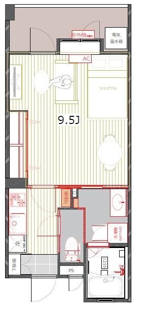 アントゥール薬院 間取り